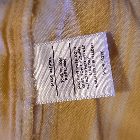 Market & Spruce yellow and white striped top - Picture 5 of 5